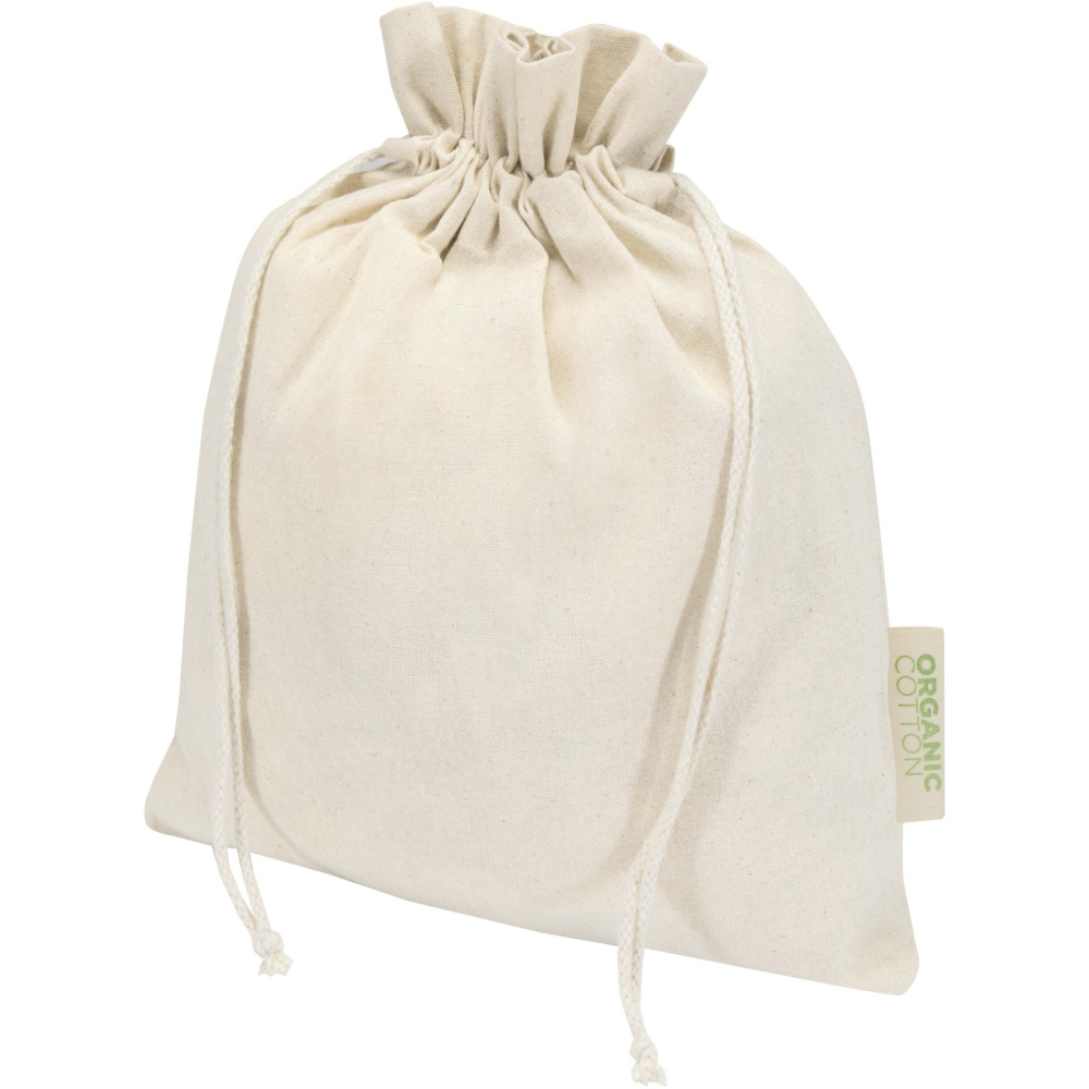 Logotrade verslo dovanos nuotrauka: Odisha 140 g/m² OCS ekologiškas dovanų maišelis - 30 x 25 cm