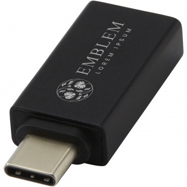 Logotrade biznesa dāvanas foto: ADAPT alumīnija USB-C uz USB-A 3.0 adapteri