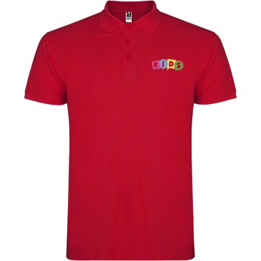 Logotrade dāvanas foto: Zvaigžņu bērnu polo ar īsām piedurknēm