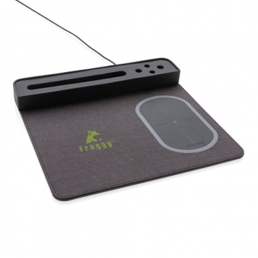 Logotrade biznesa dāvanas foto: Air peles paliktnis ar 5W bezvadu uzlādi un USB