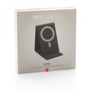 Logotrade logo dāvanas foto: Artic Magnetic 10W bezvadu uzlādes tālruņa statīvs