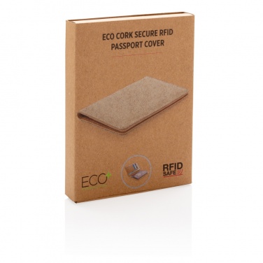 Logotrade Ideja dāvanas foto: Korķa drošs RFID pases vāciņš