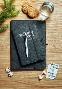 Logotrade Ideja dāvanas foto: A5 piezīmju grāmatiņa RPET filcs