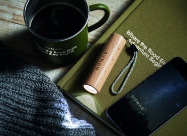 Logotrade logo dāvanas foto: Uzlādējama dižskābarža koka lāpa