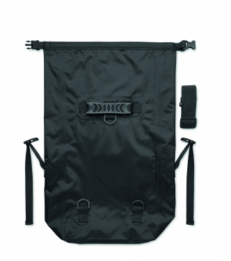Logotrade logo dāvanas foto: RPET ūdensnecaurlaidīga rolltop soma