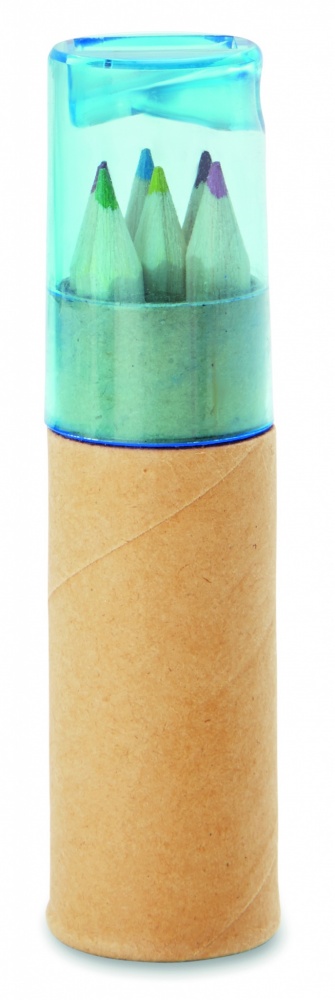 Logotrade logo dāvanas foto: 6 krāsaini zīmuļi