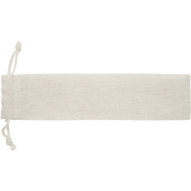 Logotrade logo dāvanas foto: Root 5-daļīgs nerūsējošā tērauda un dižskābarža koka galda piederumu komplekts