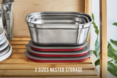 Logotrade korporatīvās dāvanas foto: Black+Blum ēdienu sagatavošanas kastīšu (3 gab.) komplekts, mazs, vidējs, liels