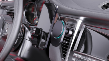Logotrade Ideja dāvanas foto: PowerCruze RCS plastmasas 15W magnētiskais automašīnas turētājs ar uzlādi