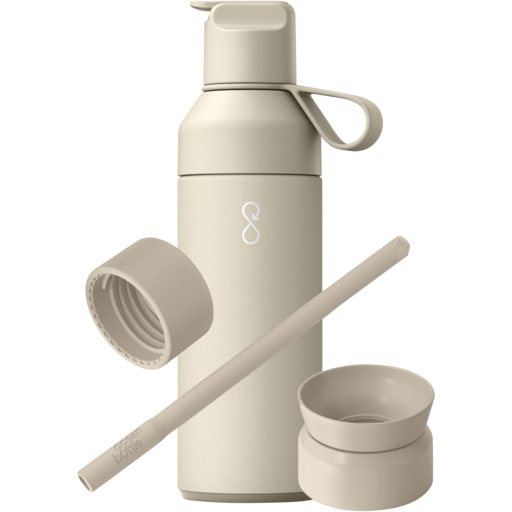 Logotrade dāvanas foto: Okeāna pudele 500 ml 3-in-1 dāvanu komplekts