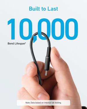 Logotrade logo dāvanas foto: Anker USB-C uz USB-C kabelis 1,8 metri 60 W