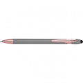 Pārstrādāta pusgēla pildspalva BELO HORIZONTE, pelēks