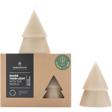 Logotrade biznesa dāvanas foto: Originalhome Ziemassvētku eglīšu sveču komplekts no 2 M