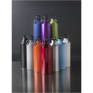 Лого трейд pекламные продукты фото: Матовая спортивная бутылка Oregon объемом 770 мл с карабином