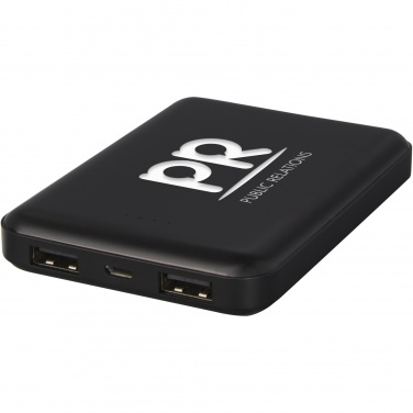 Лого трейд pекламные cувениры фото: Gleam Ультратонкое портативное зарядное устройство с подсветкой емкостью 5000 мАч