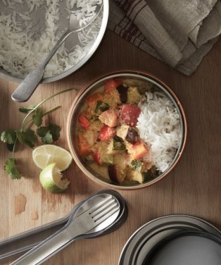 Логотрейд pекламные подарки картинка: Стеклянная миска для обеда Black+Blum 750 мл