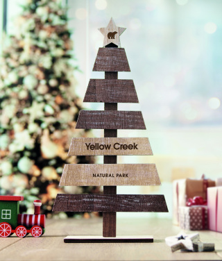 Лого трейд pекламные подарки фото: Wooden Christmas tree