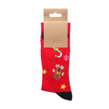 Лого трейд бизнес-подарки фото: Pair of Christmas socks M