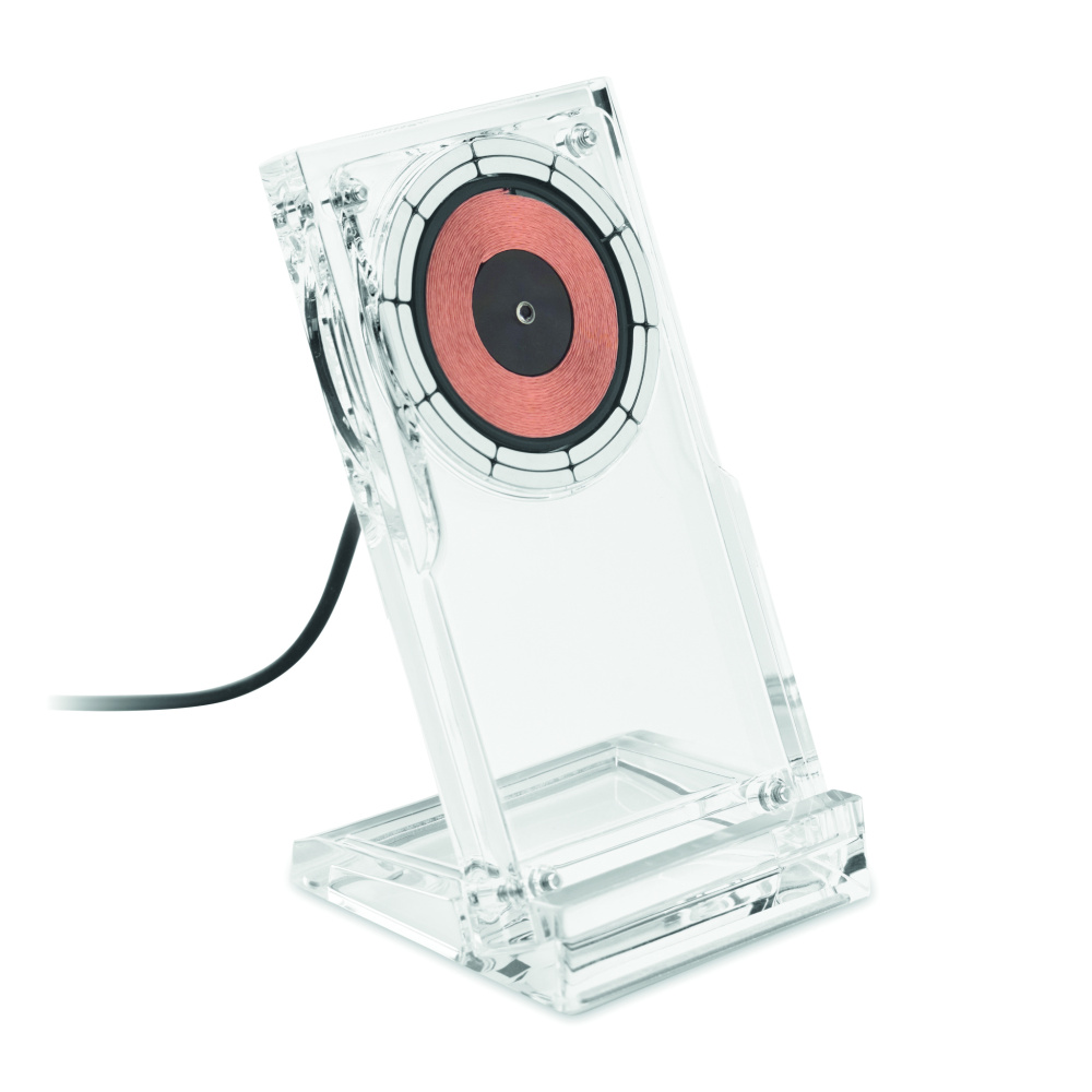 Логотрейд pекламные cувениры картинка: Acrylic wireless charger 15W