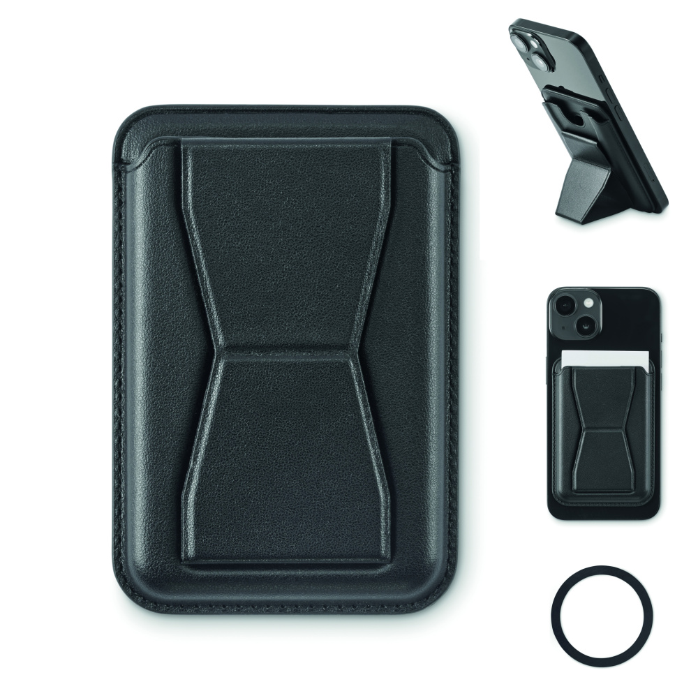 Лого трейд pекламные cувениры фото: Magnetic PU cardholder