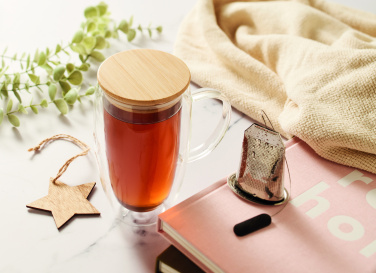 Лого трейд pекламные продукты фото: Double wall glass mug 450ml