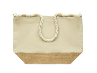 Лого трейд бизнес-подарки фото: Canvas beach bag