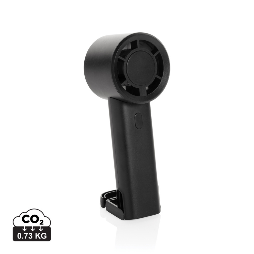 Логотрейд pекламные cувениры картинка: Перезаряжаемый портативный вентилятор Twist RCS из переработанного пластика