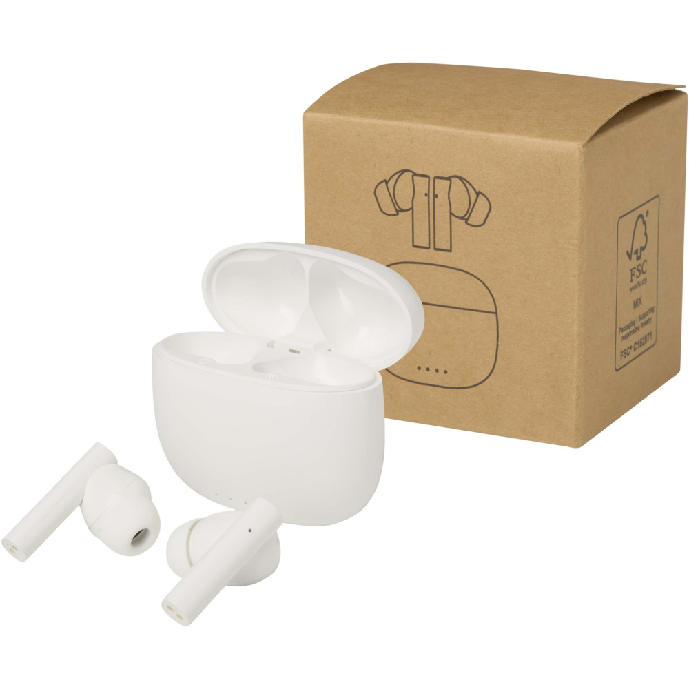 Лого трейд pекламные подарки фото: Alterf гарнитура True Wireless Bluetooth® из переработанной пластмассы с силиконовыми амбушюрами