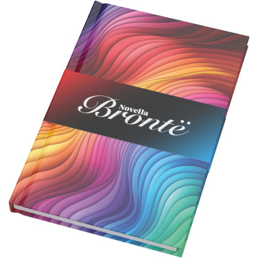 Лого трейд pекламные подарки фото: Novella Brontë блокнот формата А5 в глянцевой, твердой обложке