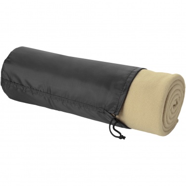 Logotrade reklamprodukter bild: Huggy filt och påse