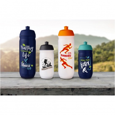 Logotrade reklamprodukter bild: HydroFlex™ Clear 500 ml klämbar sportflaska