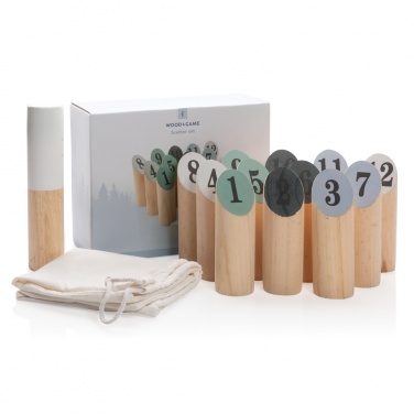 Logotrade profilreklam bild: Mölkky/nummerkubb i trä