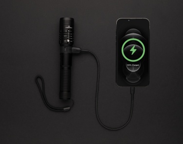 Logotrade reklamprodukter bild: Gear X USB återuppladdninsgbar ficklampa