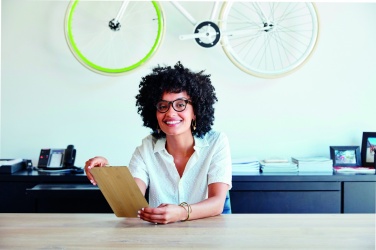 Logotrade kampanjprodukter bild: A4 skrivplatta med klämma