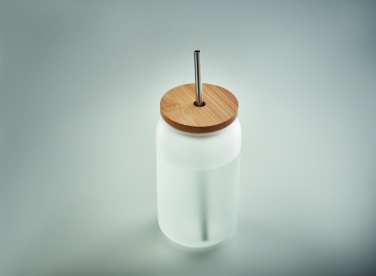 Logotrade kampanjprodukter bild: Glas med lock 400ml