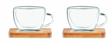 Logotrade presentreklam bild: Espresso set i glas