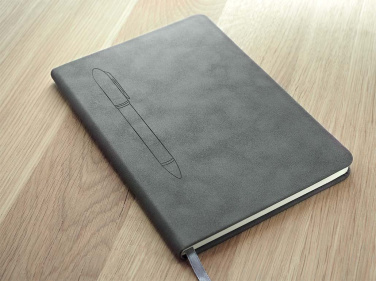 Logotrade reklamprodukter bild: Magnetisk anteckningsbok med penna 124715100