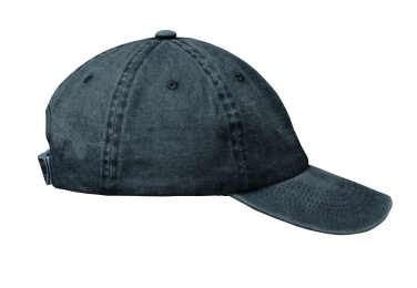 Logotrade profilprodukter bild: basebollkeps med 6 paneler 265 gr/