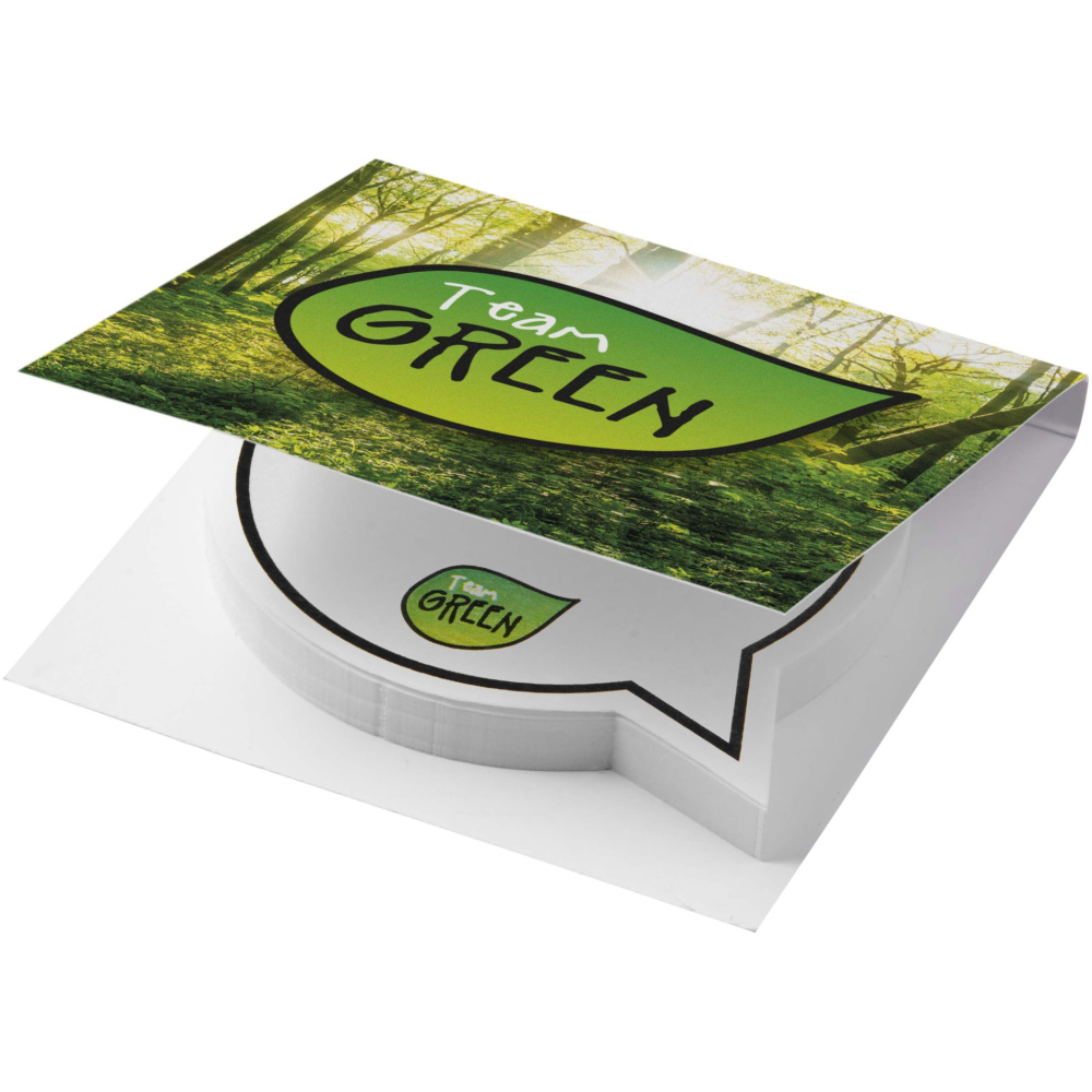 Logotrade profilreklam bild: Sticky-Mate® pratbubbleformade klisterlappar mjukt omslag