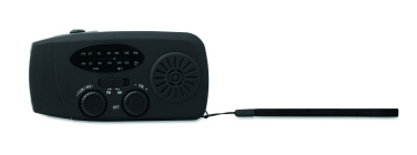 Logotrade profilreklam bild: Bärbar radioSOS med LED-ficklampa