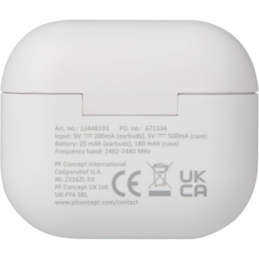 Logotrade kampanjprodukter bild: Altais True Wireless Bluetooth®-öronsnäckor av återvunnen plast