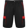 Tahoe 250 g/m2 arbetsshorts, Svart / Röd