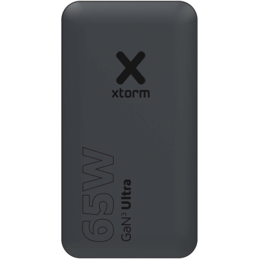 Logotrade profilreklam bild: Xtorm 65 W snabbladdare set med kabel och resefodral för resor