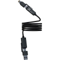 SCX.design C59 100 W laddningskabel av magnetiskt silikon, Svart